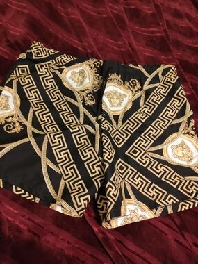 Versace Black and White Medusa NFC Tag Label XXL